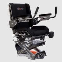 2000 series bucket seat with black metal and black upholstery