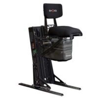 5005 jockey seat no height and fore/aft adjust, with black upholstery