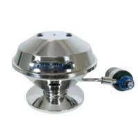 Beach Fire Gas Grill Mirror Polished Stainless Steel