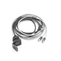 Cable USB and 5.3mm Mini Audio Jack 6ft for Panel Mounting