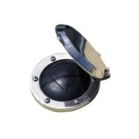 Foot Switch SS cover 12/24V 150A max Dia. 118 x 24H x 50D mm