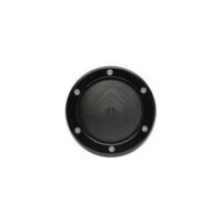 Foot Switch black plastic bezel 12/ 24V 150A max Dia. 108x20Hx49D mm UV stabilised water proof diaphragm with mounting screws
