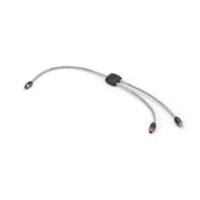 HMLCF RCA Y-Splitter Adapter Female – 2-Channel – 0.3 m (0.98 ft) – White