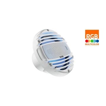 HMX 6.5" RGB Marine Coaxial Speakers – Total White – 75W RMS – 4Ω (Pair)