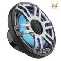 HMX 6.5″ Sports RGB Marine Coaxial Speakers – Gray – 75W RMS – 4Ω (Pair)