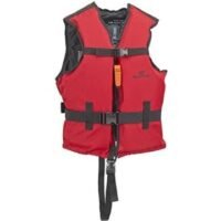 Life jacket Bouy Aid 60-80Kg club Master 70N Black Large With 2 Adjustable Straps Buckles