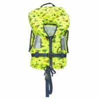 Life jacket Typhoon Junior For 3 -10 Kg Age Baby/Toddler Lime Yellow 1-2 Years With Zip Adjustable Waist Belt