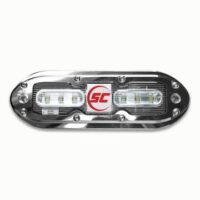 SCM-6 Underwater Light – 316L Stainless Steel – Cool Red – 2400 Lumens