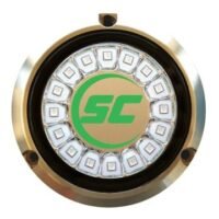 SCR-16 Underwater Light – Bronze – Surface Mount – Aqua Green – 7000 Lumens