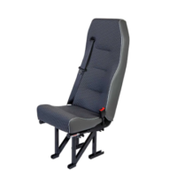 San Carlos High Back Triple Black Nautolex Marine Vinyl 500mm wide