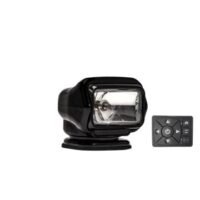 Searchlight halogen ST 12V black hard wired dash mount remote 65W 5.5A 20′ harness