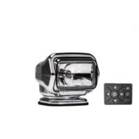 Searchlight halogen ST 12V chrome hard wired dash mount remote 65W 5.5A 20′ harness