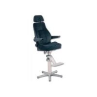 Seat Helmsman black fabric upholstery adjustable armrest, backrest & lumbar support without pedestal