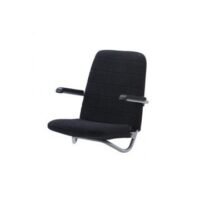 Seat “Maryland” helm black vinyl artificial leather flip-up seat supplied without pedestal
