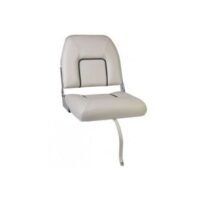 Seat deluxe FIRST MATE CHFSW foldable White with Blue seam artificial leather upholstery Fits all pedestals. Supplied without pedestal.