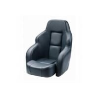 Seat helm COMMANDER CHCOMB flip-up squab fixed armrest with Blue artificial leather upholstery without pedestal