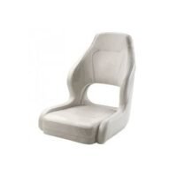 Seat helm DRIVER CHDRIVEW with with White artificial leather upholstery Supplied without pedestal. Fits pedestals without slide only.