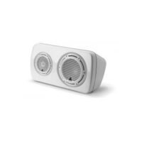 Speaker System 3-Way Enclosed M103EWS-CG-WH-L Left Side 10″ Subwoofer and 7.7″ Coaxial Speaker Gloss White Classic Grille
