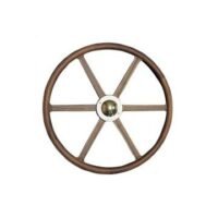 Steering Wheel type 19 Dia. 1100 mm Brass fitting teak spoke & rim