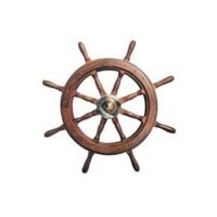 Steering Wheel type 10 Dia. 1200 mm Brass fitting 8 spoke teak wheel & rim