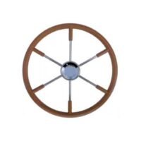 Steering Wheel type 20 Dia. 400 mm Chrome fitting 3 SS spokes & hub