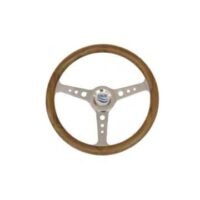 Steering Wheel type 56 Dia. 350 mm SS hub & spoke with teak rim