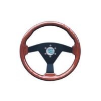 Steering Wheel type 64 Dia. 350 mm Black anodized centre Mahogany sport rim