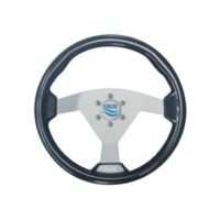 Steering Wheel type83 Dia.350 silver anodized centre Carbon textured sport rim