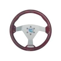 Steering Wheel type93 Dia.350 silver anodized centre Radica/briar textured sport rim