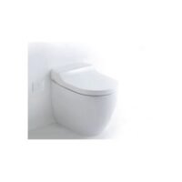 Toilet Relax 12V White including multi-function soft close seat with bidet function without flush controls & water inlet device