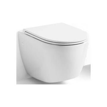 Toilet SKY 12V with water jet without water inlet device & flush control (White) with soft close seat & cover Wall Mount