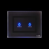 Toilet control panel touch black 2 buttons